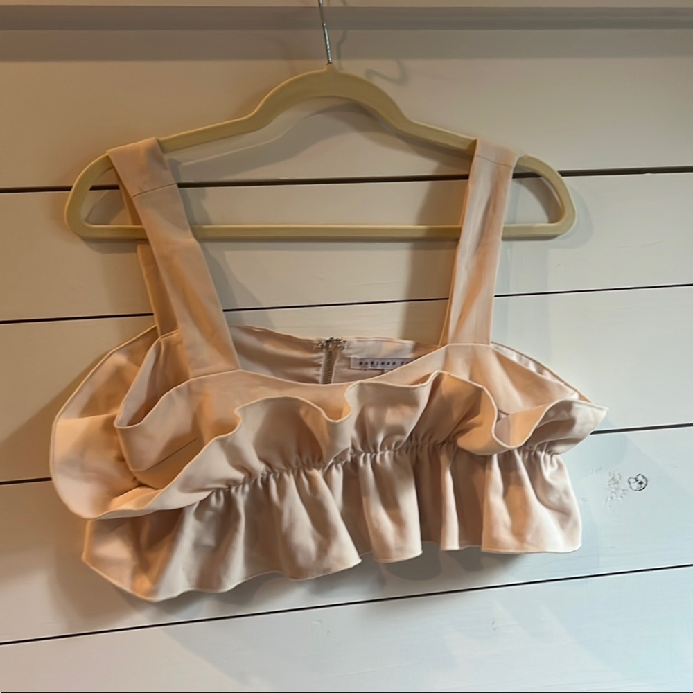 Endless Rose Cream Ruffle Tank Top